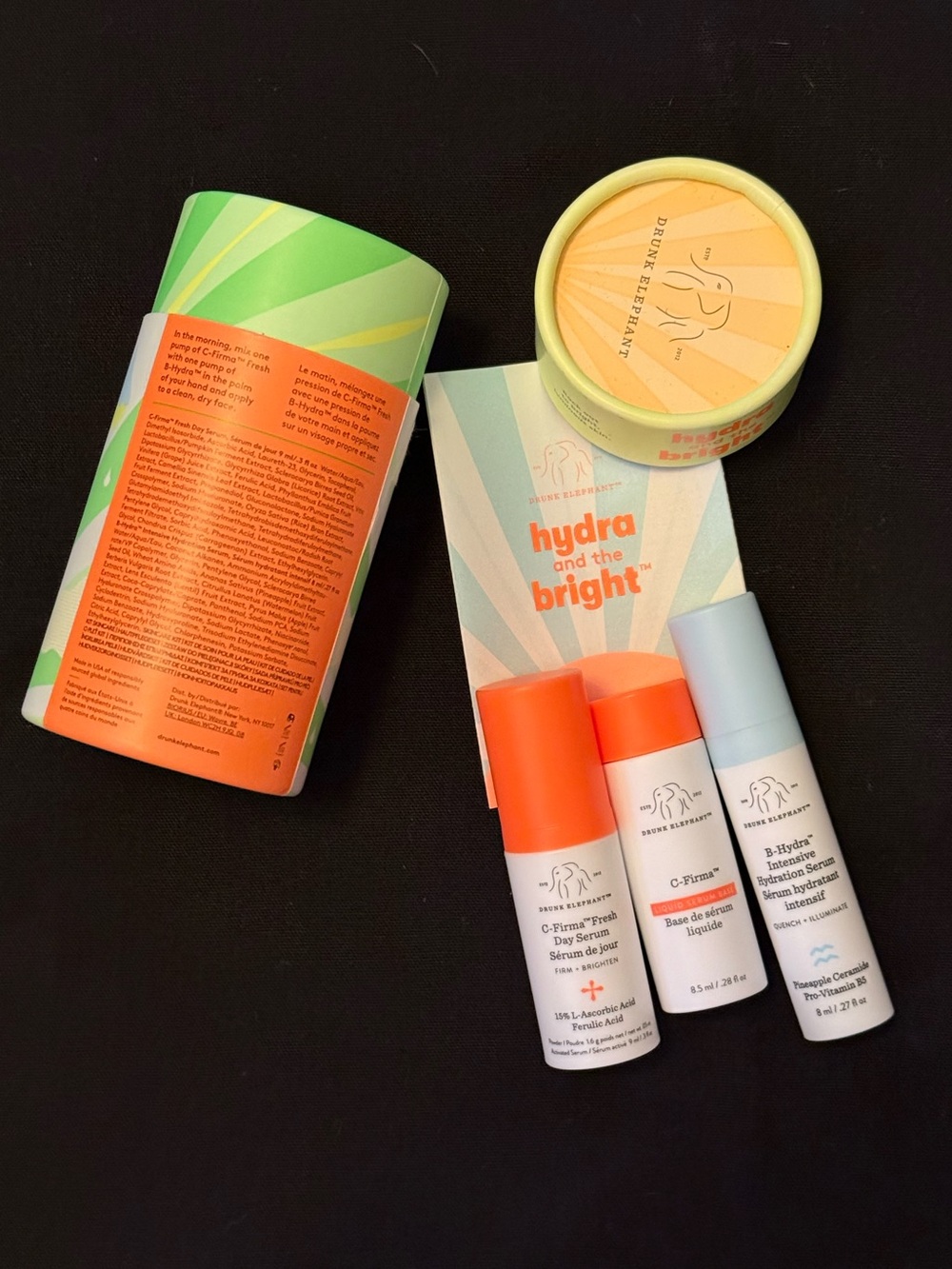 Drunk Elephant Hydra and the Bright™ B-Hydra and C-Firma Serum Duo Kit